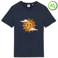 T-shirt unisexe en coton bio Soleil Vintage | T-shirt graphique