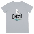T-shirt enfant Hermine blanc « Breizh » en coton biologique