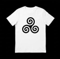 T-shirt en coton en conversion biologique – Unisexe, Légèreté et Écoresponsabilité avec motif Triskell